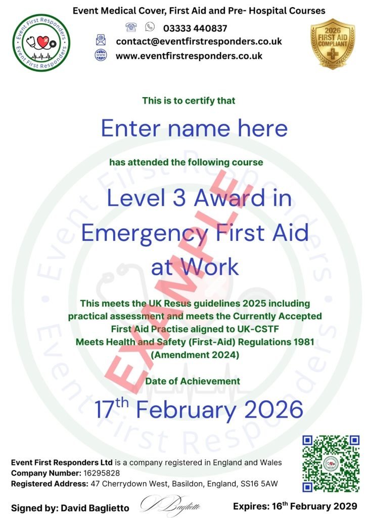 EFAW Certificate